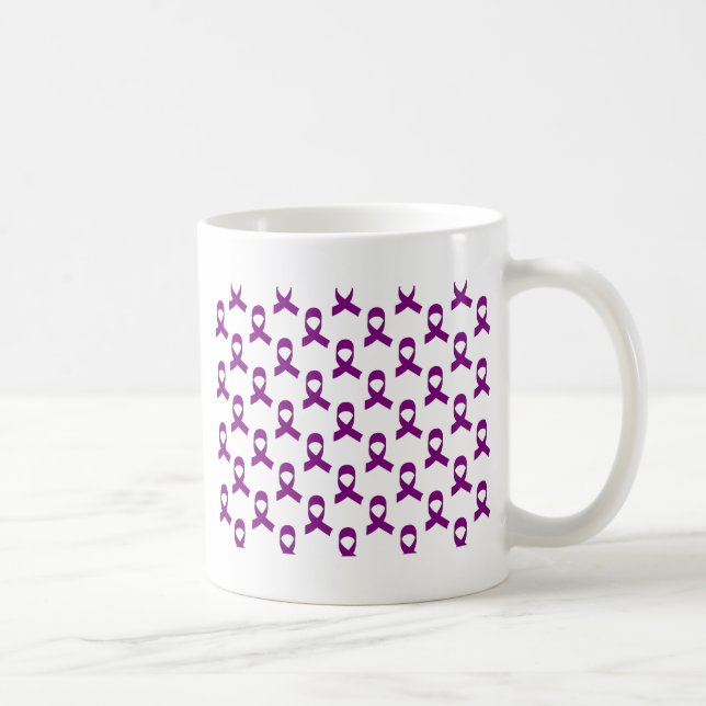 Mug Motif de ruban violet (Droite)