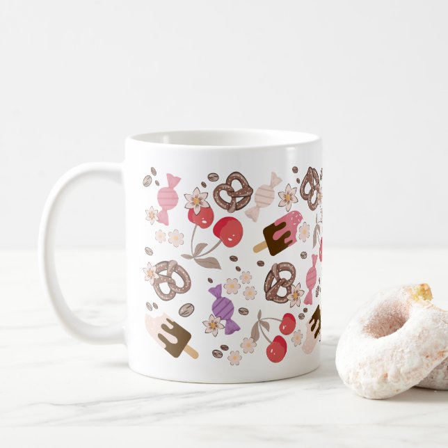 Mug Motif de salades et douceurs (Avec donut)