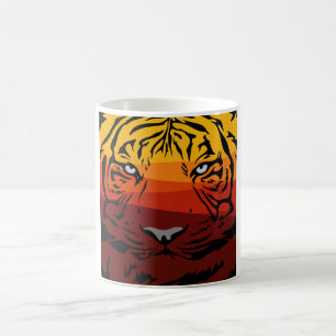 Mug Motif de tigre conception d'animal texture plate c