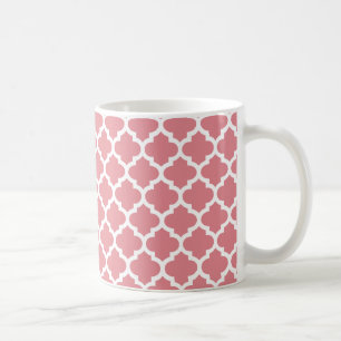 Mug Motif de treillis de trellis de Quatrefoil toute