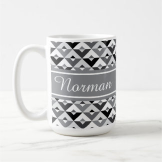 Mug Motif de triangle moderne avec couleur et nom pers