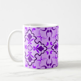 Mug Motif de tuiles violettes