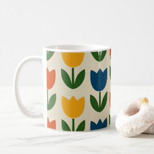 Mug Motif de tulipe coloré