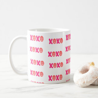 Mug Motif de typographie XOXO