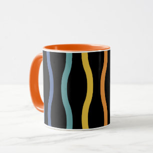 Mug Motif de vague coloré moderne