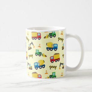 Mug Motif de véhicules de construction colorés pour ga