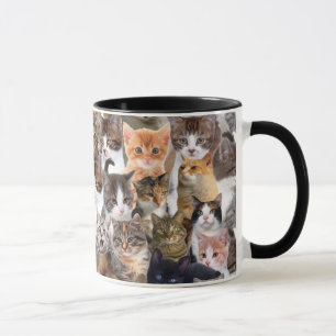 Mug Motif de visages de chat
