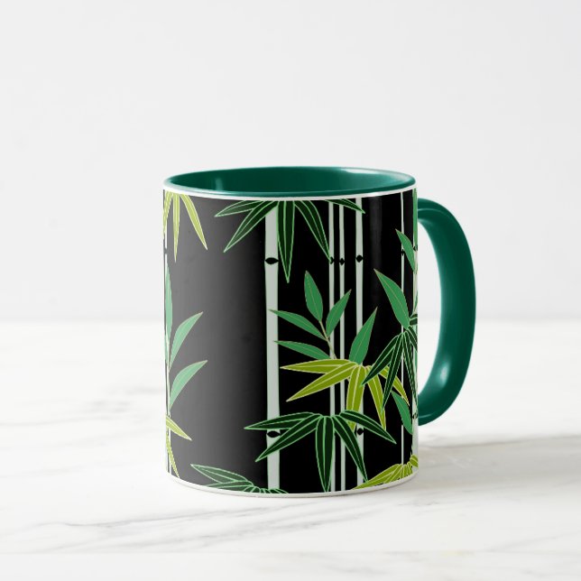 Mug Motif décoratif en bambou (Devant droit)