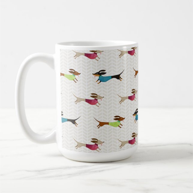 Mug Motif délicieux de teckel (Gauche)