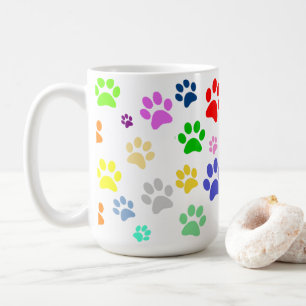 Mug Motif d'empreinte de patte de compagnie très migno