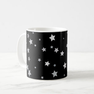 Mug Motif des étoiles d'argent mignonnes   Toute coule