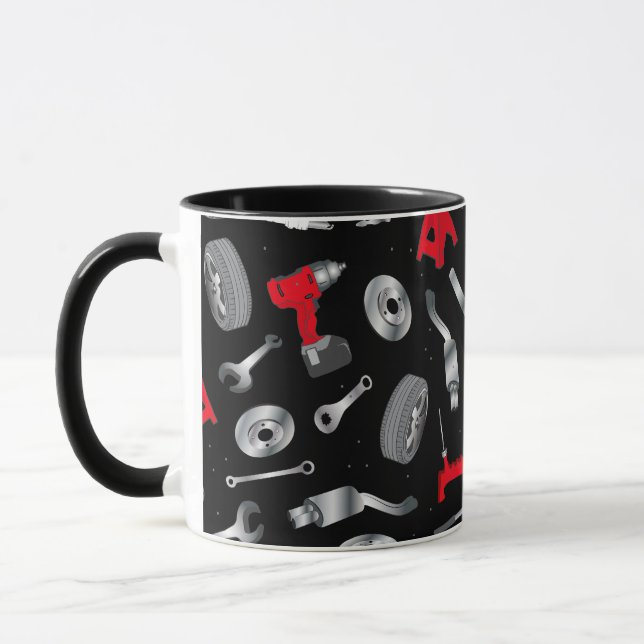 Mug Motif des outils mécaniques (Gauche)