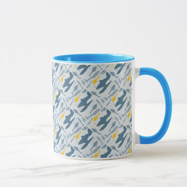 Mug Motif des silhouettes des plans (Droite)