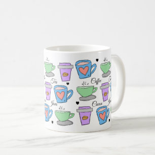 Mug Motif Dessins de conteneurs pour amateurs de café