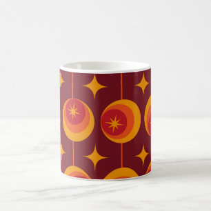 Mug Motif d'étoiles en explosion du milieu du siècle s