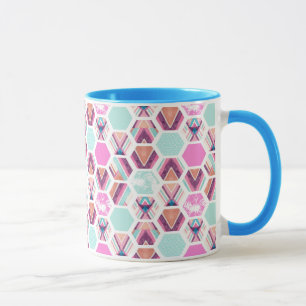 Mug Motif d'hexagone d'aquarelle