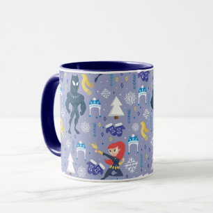 Mug Motif d'hiver Black Widow & Black Panther
