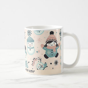 Mug motif d'hiver enneigé