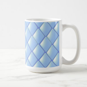 Mug Motif Diamant bleu couché