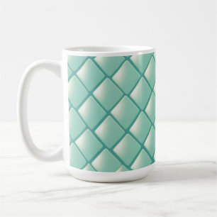 Mug Motif Diamond turquoise