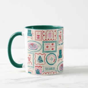 Mug Motif d'icône Elf Holiday