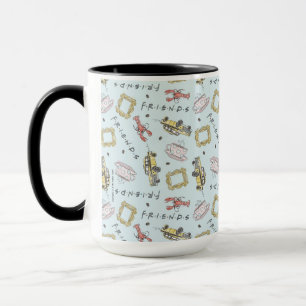 Mug Motif d'icônes à l'aquarelle FRIENDS™