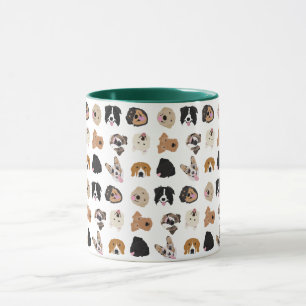 Mug Motif d'illustration du visage de chien mignon