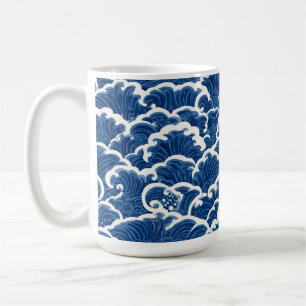 Mug Motif d'onde océanique sans faille d'inspiration j