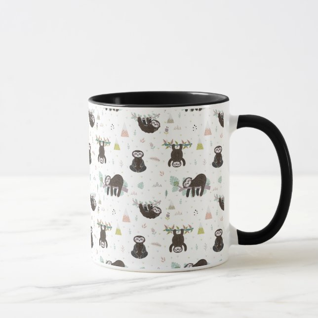 Mug Motif doux somnolent de paresse (Droite)