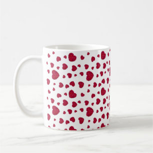 Mug Motif élégant de roses florales rouges et roses fo