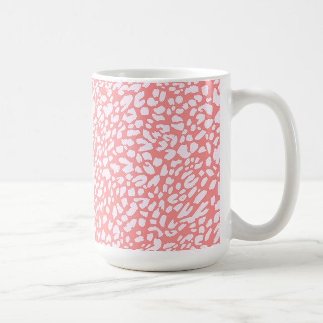 Mug Motif Empreinte de léopard corail (Droite)