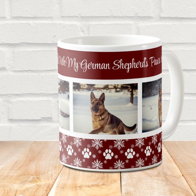 Mug Motif Empreinte de Patte Bourgogne 4 Photo de Chie (Créateur téléchargé)