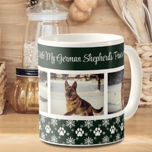 Mug Motif Empreinte de Patte Forêt Verte 4 Photo de Ch