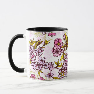 Mug Motif en fleurs de cerisiers 