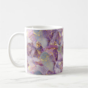 Mug Motif en marbre Pastel Lilac, Parties scintillant 