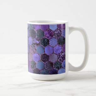 Mug Motif en nid d'abeille de luxe Parties scintillant