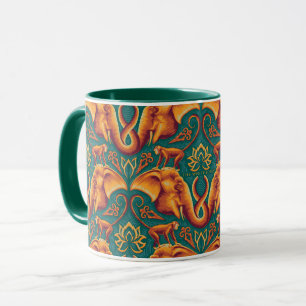 Mug Motif Exotique Tapisserie Safari - Le Lotus Blanc