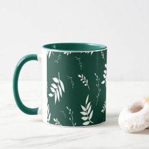 Mug motif feuille