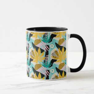Mug Motif Feuille de la forêt tropicale tropicale
