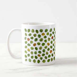 Mug Motif feuille de pagus vert