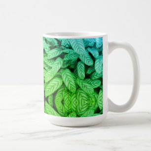 Mug Motif feuille noir et blanc