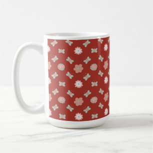 Mug motif fleur et papillon