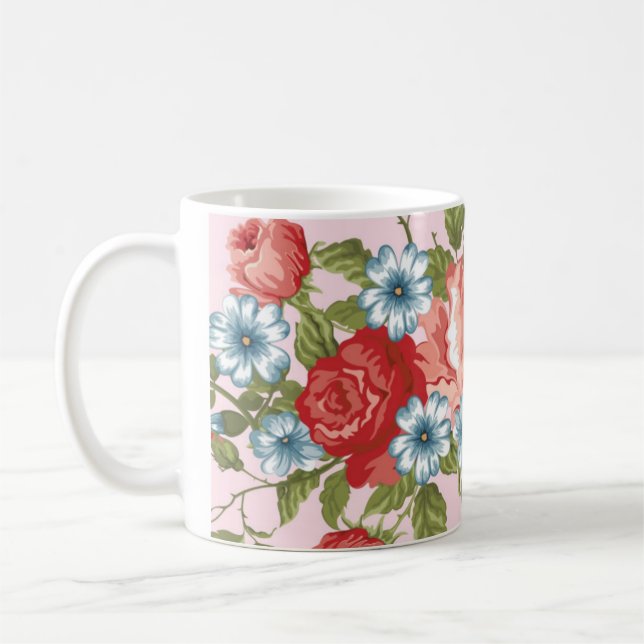 Mug Motif FLEURS (Gauche)