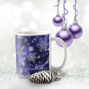Mug Motif Flocons de Neige les Plus Jolis Violet ID846