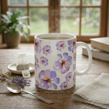 Motif floral à l'aquarelle Indigo élégant