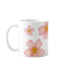 Motif floral aquarelle rose
