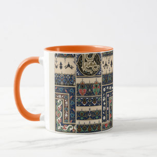 Mug Motif floral arabe vintage complexe