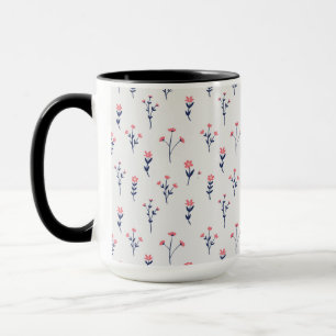 Mug Motif floral botanique victorien sombre et maussad