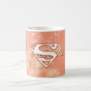 Mug Motif floral de pêche de Supergirl