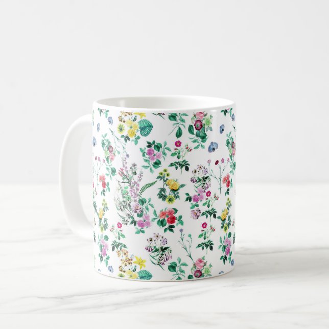 Mug Motif floral de ressort clair (Devant gauche)